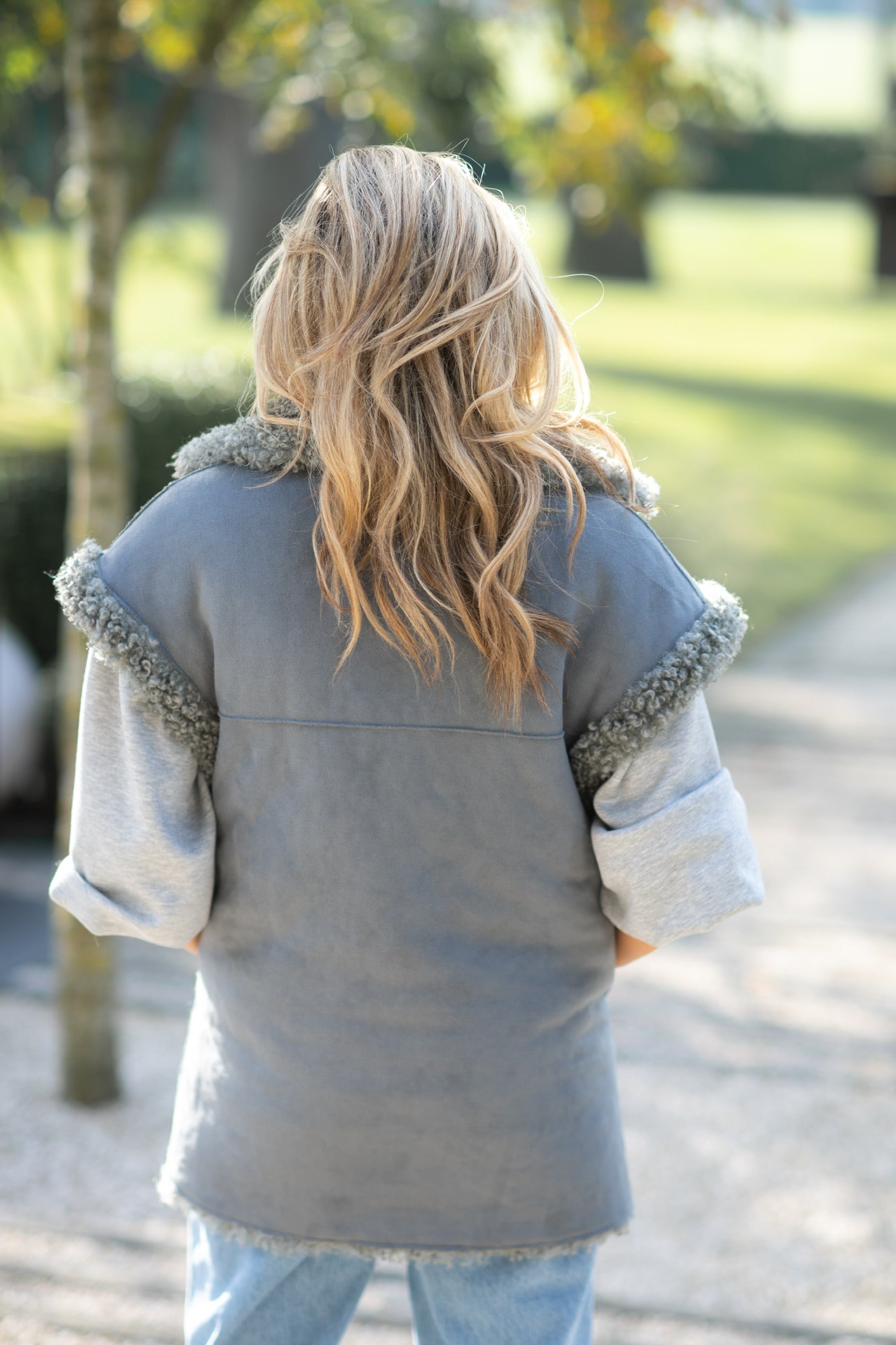 Gilet Cilka teddy | Classic grey  | Ibana