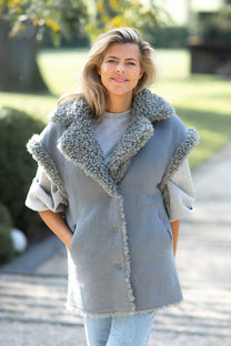 Gilet Cilka teddy | Classic grey  | Ibana