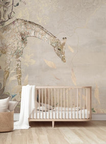 SALE | Behang Giraffe | Beige | 448x233cm