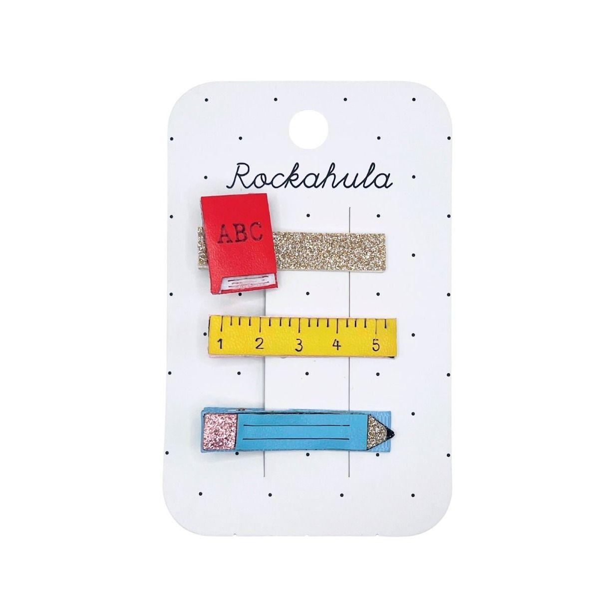 Haarklemmen I love school | 3 stuks | Rockahula