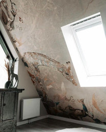 SALE | Behang Giraffe | Beige | 448x233cm