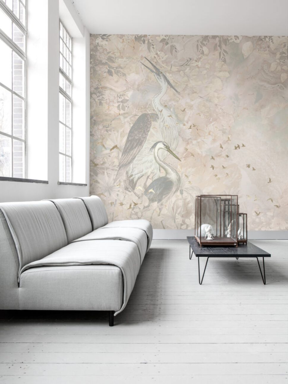 Behang Marble sky | Beige