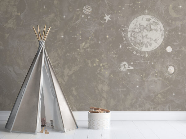 Behang To the moon