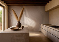 Behang Desert Waves | Clay/Champagne