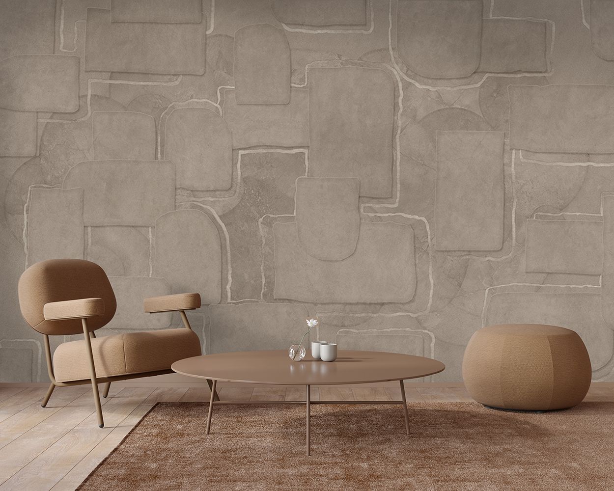 Behang Clay Sand