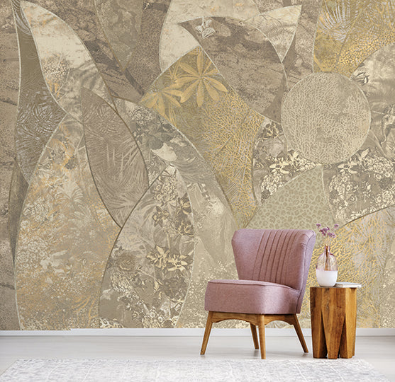 Behang Abstract bloemen | Staaltje