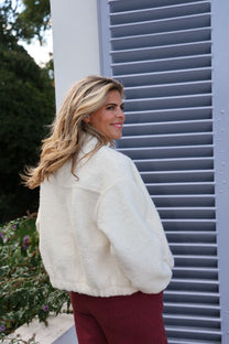 Jacket Baltimore boucle | Off-white | Nukus