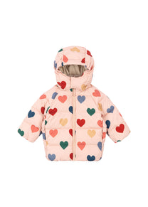 Jacket Nura | Coeur rose coloré | Konges Slojd