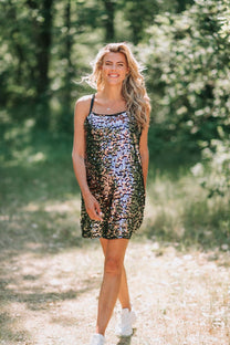 Jurk Quinn | Silver sequins | Gestuz