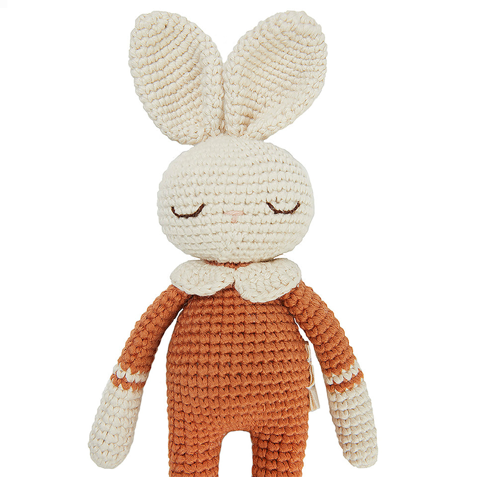 Knuffel Bunny | Cream/terracotta | Patti Oslo