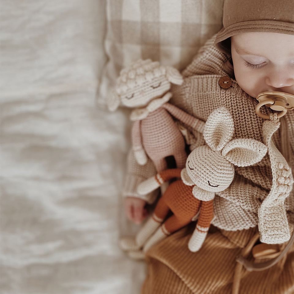 Knuffel Bunny | Cream/terracotta | Patti Oslo