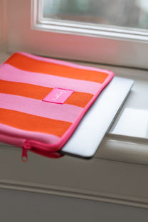 Laptophoes Lollipop | Rood/roze | Studio Poespas
