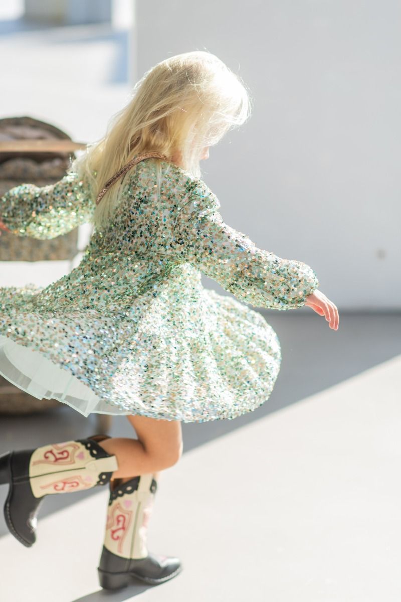 Lila sequins dress | Green | Konges Slojd