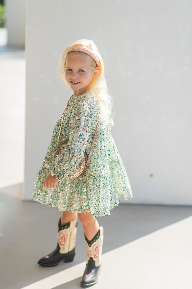 Lila sequins dress | Green | Konges Slojd