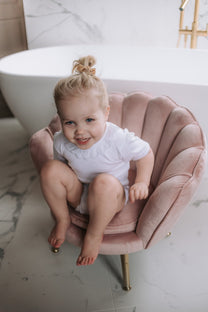 Velvet child chair | Pink