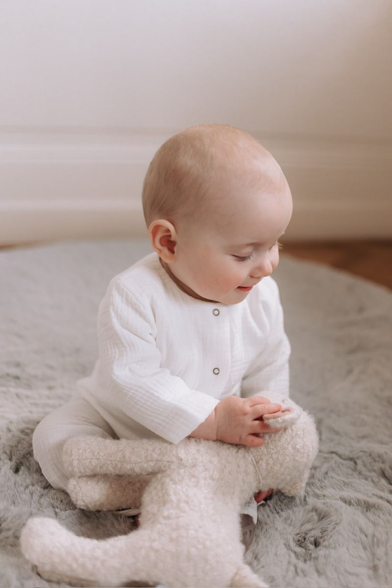 Blouse Liva | Mousseline natural | Pequeno Tocon