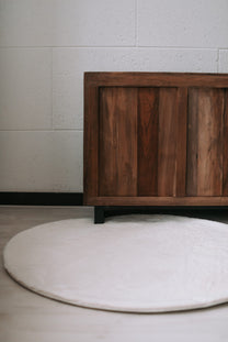 Vloerkleed Circle white | 120 cm