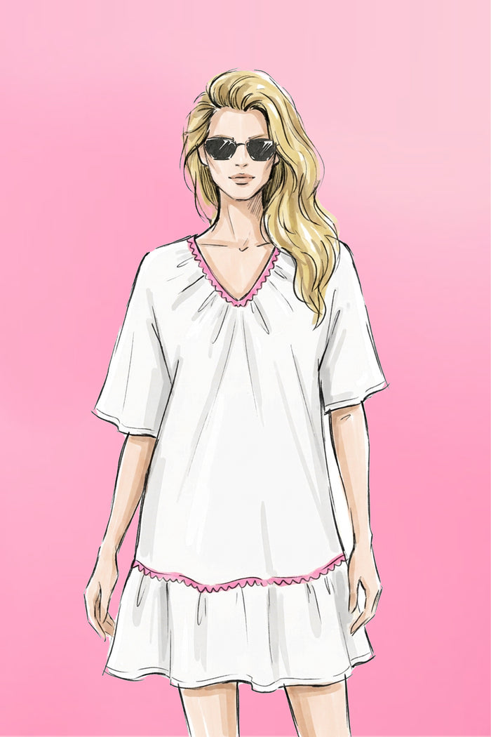 Dress Bon bini | Ecru | Studio Poespas