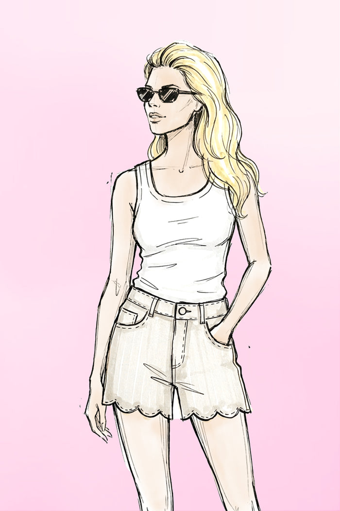 Tanktop Tiff | Ecru | Studio Poespas