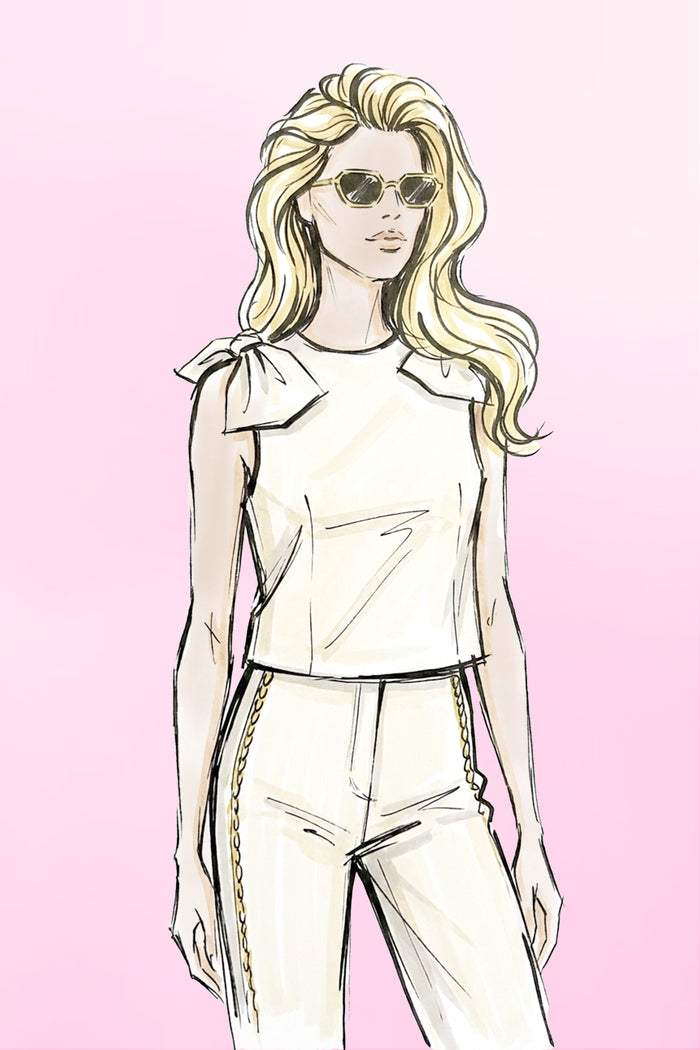 Top Coco Bow | Ivory | Studio Poespas