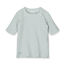 Zwemshirt Noah Seersucker | Sea blue / white | Liewood