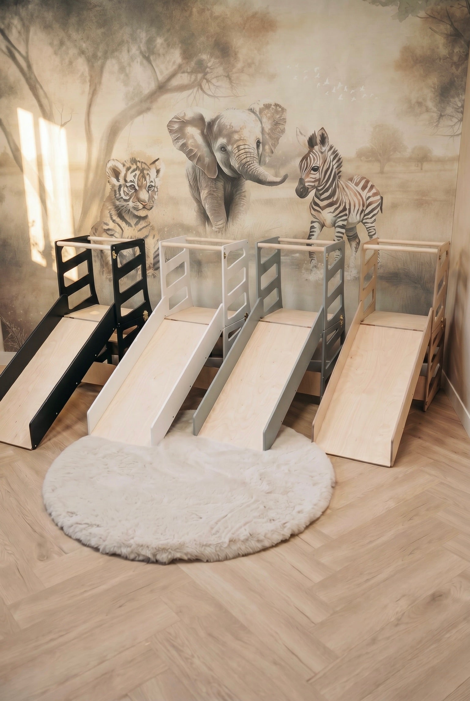 Modular kids furniture | Kitchen stool | Desk | Slide