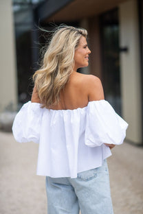 Off-shoulder top Idra | White