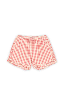 Shorts Kim frill gots | Flamingo plume check | Konges Slojd