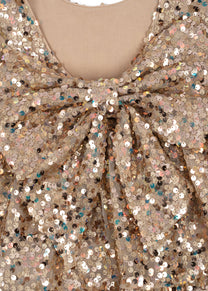 Lila sequins dress | Gold glitter | Konges Slojd