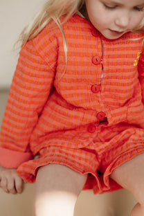 Padded jacket Vichy | Bobo Choses
