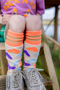 Hockey socks Anna | Gray Hearts | Peanuts