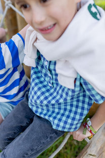 Shirt Henley | Sky check | Wander & Wonder