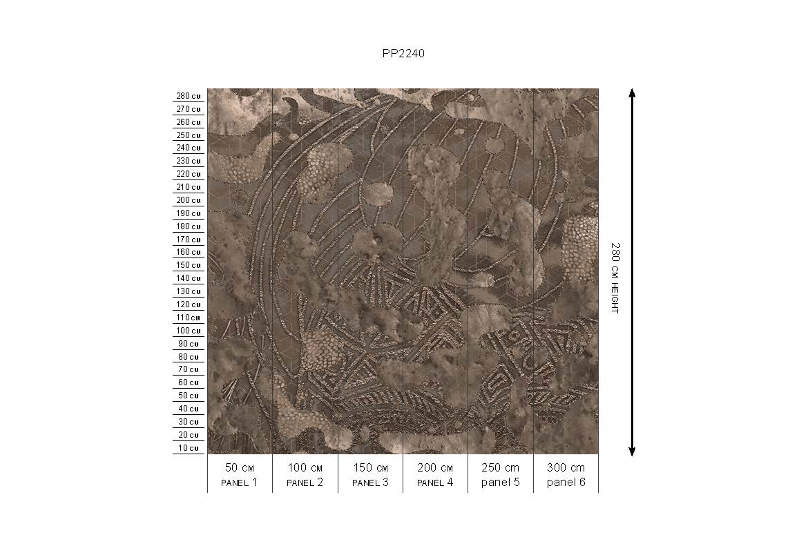 Wallpaper Wanderlust | Dark Brown | Sample
