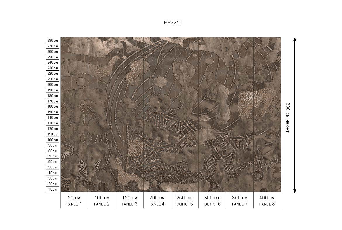 Wallpaper Wanderlust | Dark Brown | Sample