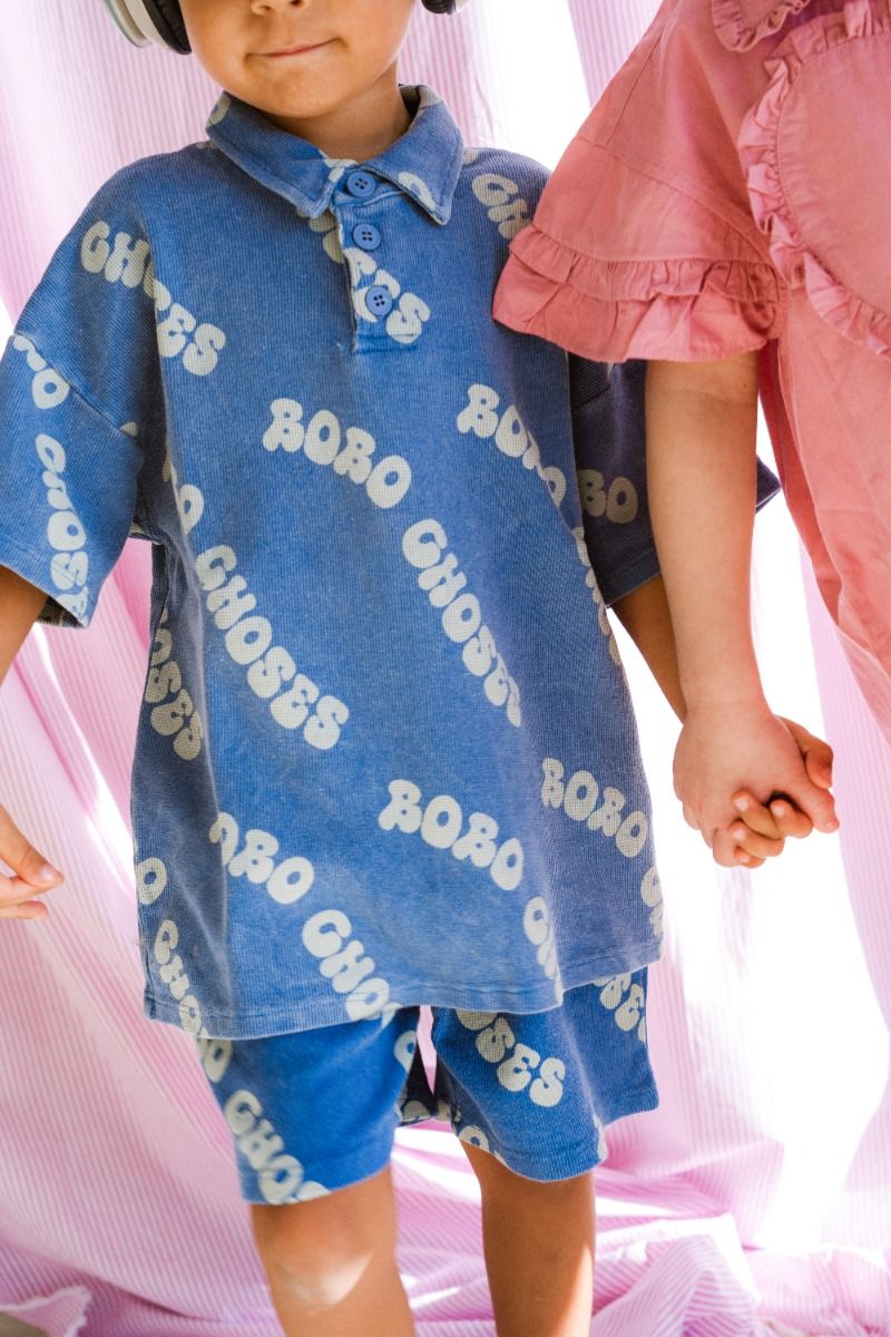 Polo shirt Wavy | All over waffle | Bobo Choses