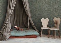 Behang Wild leopard | Groen