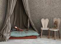Behang Wild leopard | Taupe