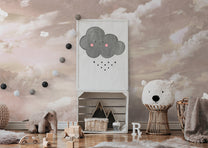 Behang Sweet dreams | Roze | Staaltje