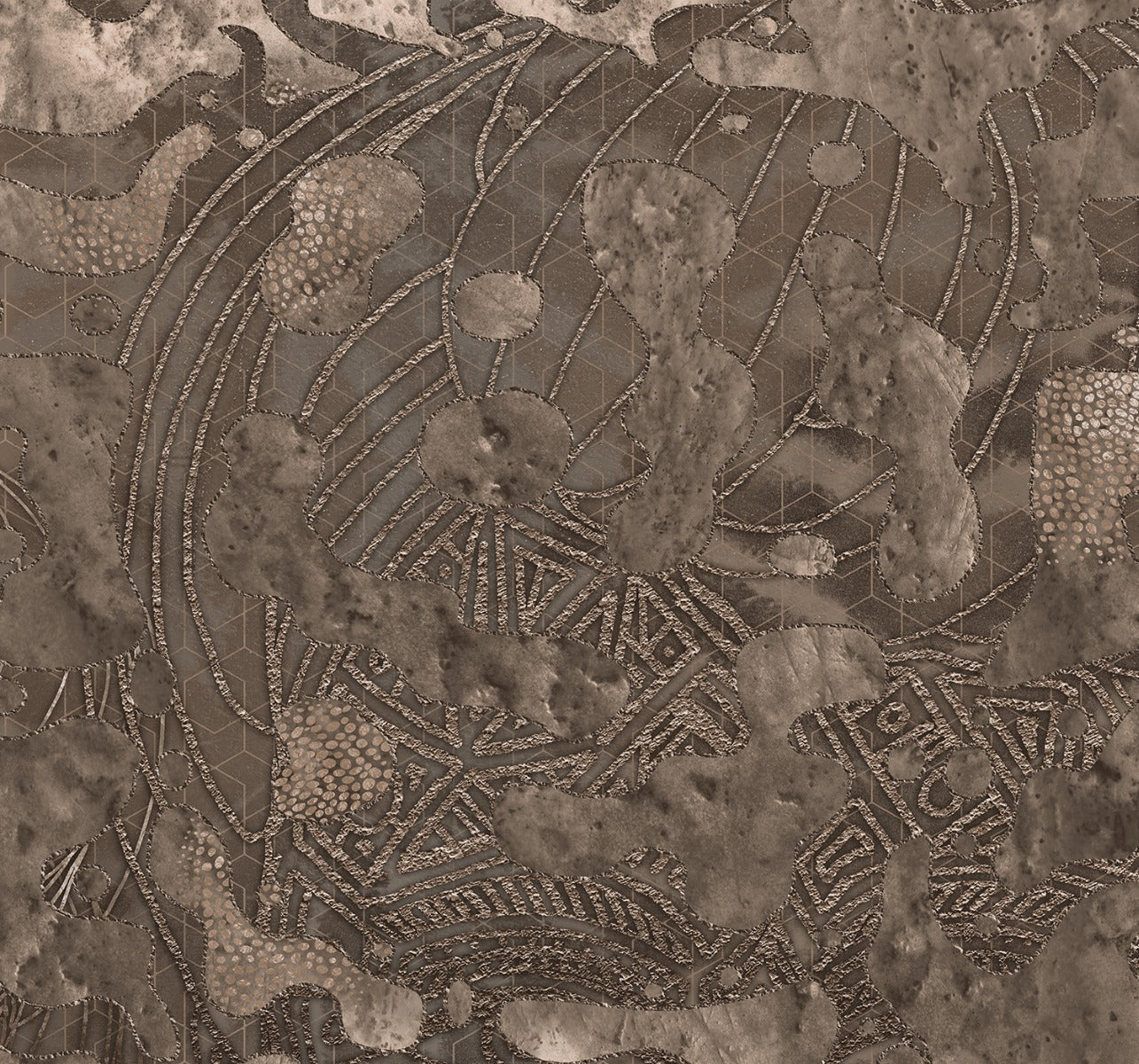 Wallpaper Wanderlust | Dark Brown | Sample