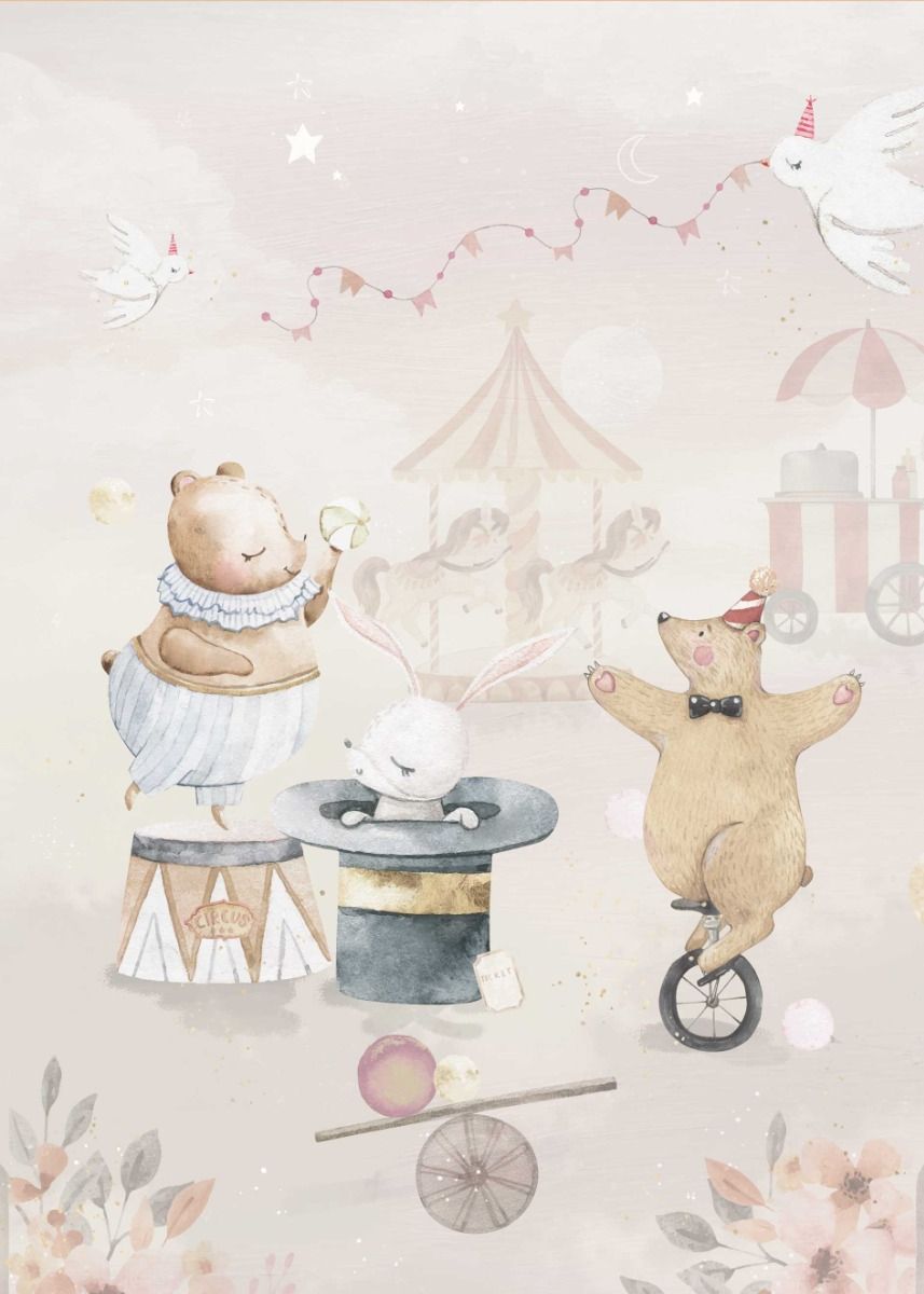 Behang Circus | Pastel