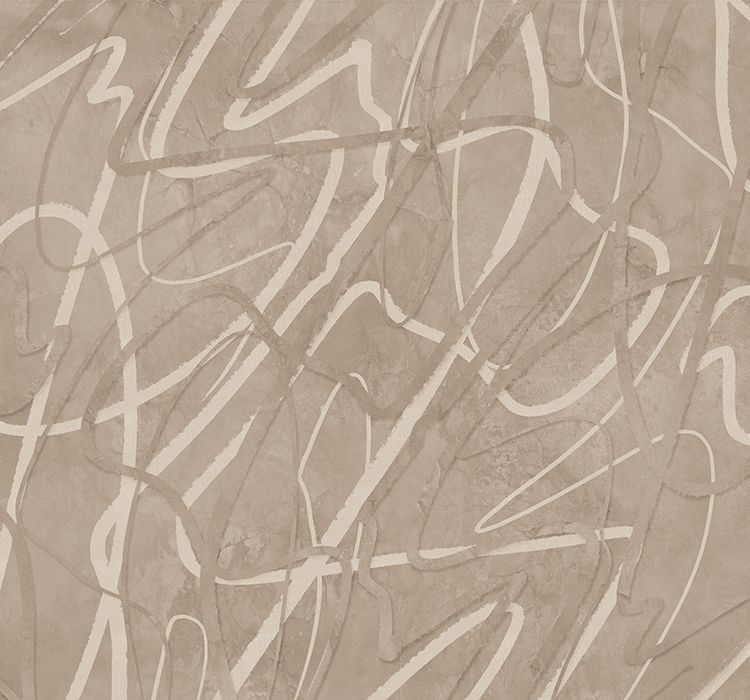 Behang Scribble Sand