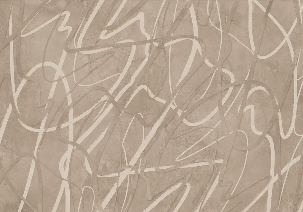 Behang Scribble Sand