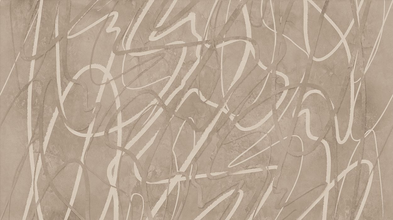 Behang Scribble Sand