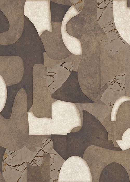 Behang Abstract Dreams | Donkerbruin
