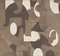 Behang Abstract Dreams | Donkerbruin