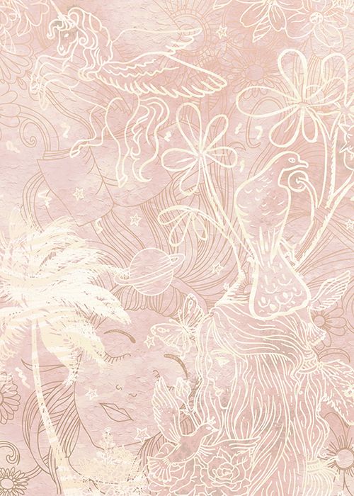 Behang Happy Days | Roze