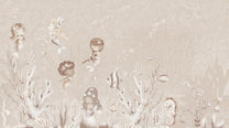 Behang Swimming Mermaids | Beige
