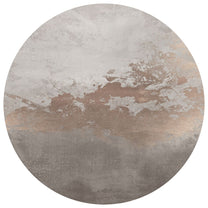 Behangcirkel Abstract gold | Taupe