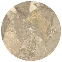 Behangcirkel Abstract bloemen