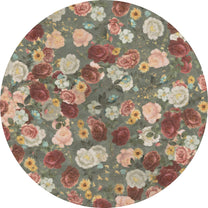 Behangcirkel English Garden | ⌀ 145 cm | Groen